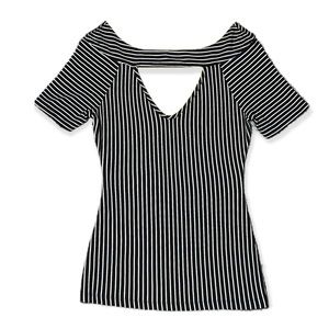 Summer & sage boat neck cut out top size small